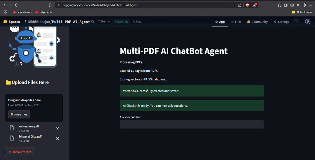 MultiPDF AI ChatBot